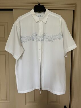 Cafe Luna poly button down szXL NWOT